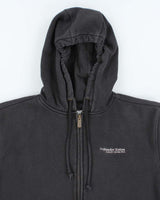 Vintage 2000's Carhartt Embroidered Oversized Zip Up Hoodie - S