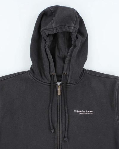 Vintage 2000's Carhartt Embroidered Oversized Zip Up Hoodie - S