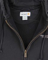 Vintage 2000's Carhartt Embroidered Oversized Zip Up Hoodie - S
