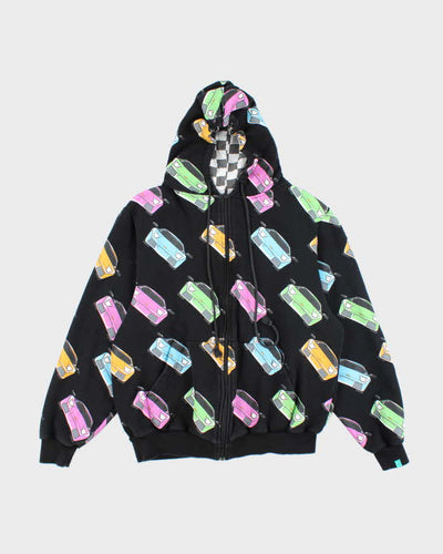 Vintage 2000's New York's Lottery All Over Print Hoodie - L