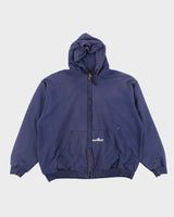 Vintage 90's Carhartt Waffle Heavyweight Zip Up Hoodie - XXL