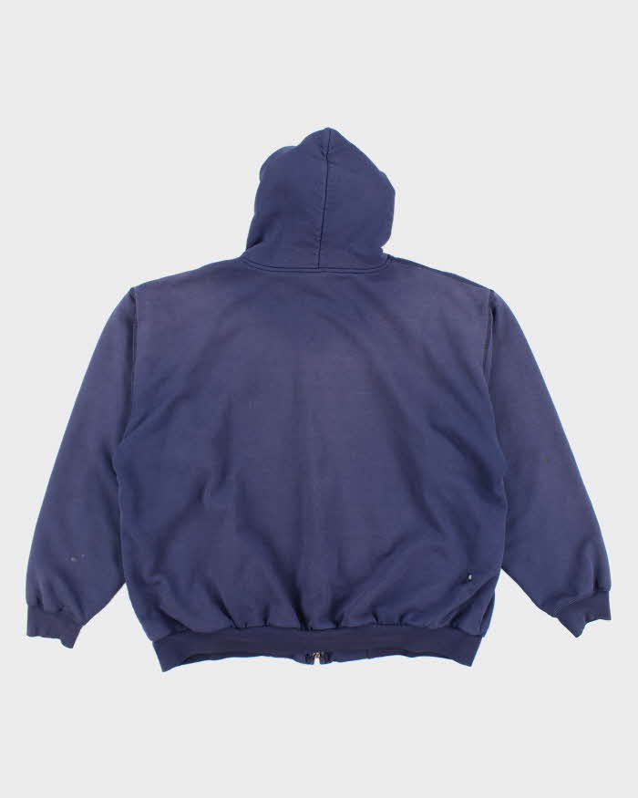 Vintage 90's Carhartt Waffle Heavyweight Zip Up Hoodie - XXL – Rokit