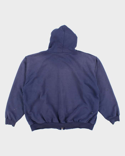 Vintage 90's Carhartt Waffle Heavyweight Zip Up Hoodie - XXL