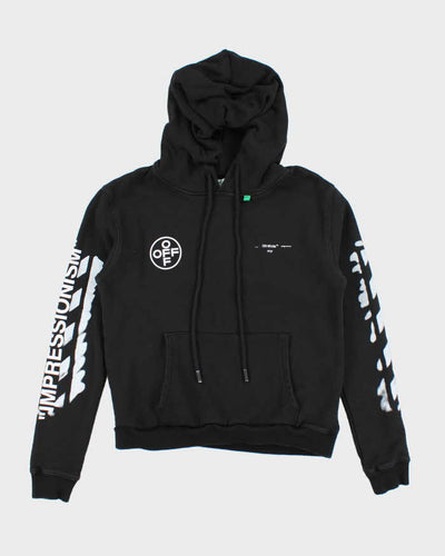 Vintage Off White Main Logo Graphic Print Hoodie - XS