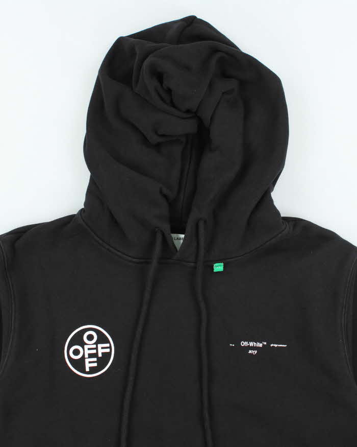 Vintage Off White Main Logo Graphic Print Hoodie - XS