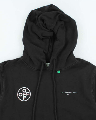 Vintage Off White Main Logo Graphic Print Hoodie - XS
