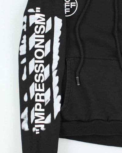 Vintage Off White Main Logo Graphic Print Hoodie - XS