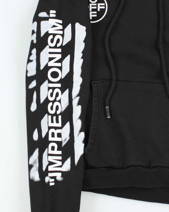 Vintage Off White Main Logo Graphic Print Hoodie - XS