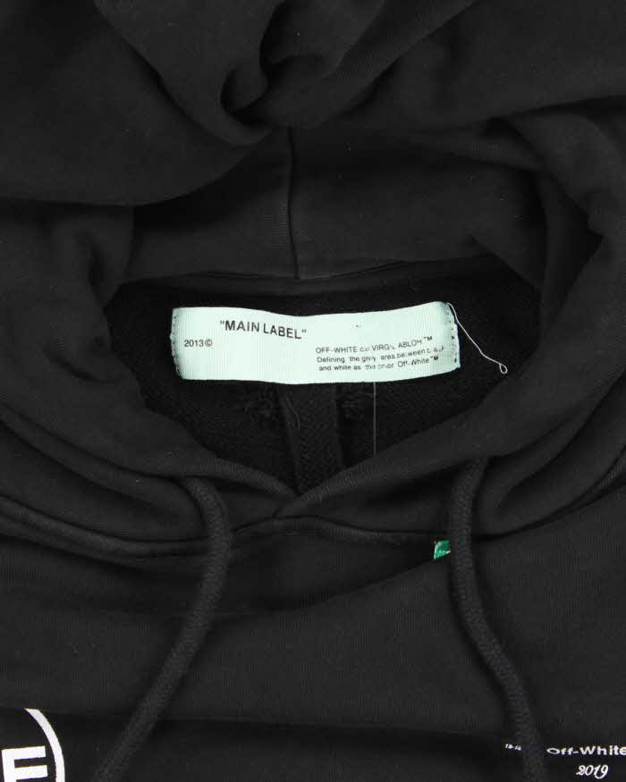 Vintage Off White Main Logo Graphic Print Hoodie - XS
