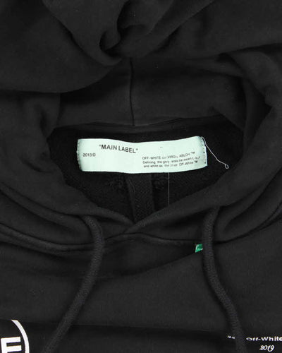 Vintage Off White Main Logo Graphic Print Hoodie - XS