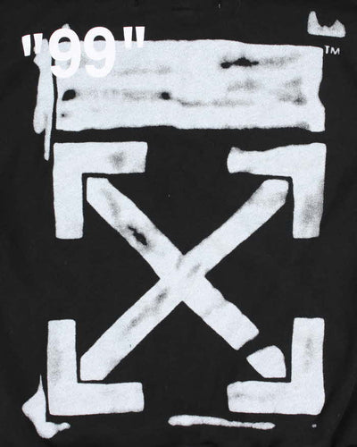 Vintage Off White Main Logo Graphic Print Hoodie - XS