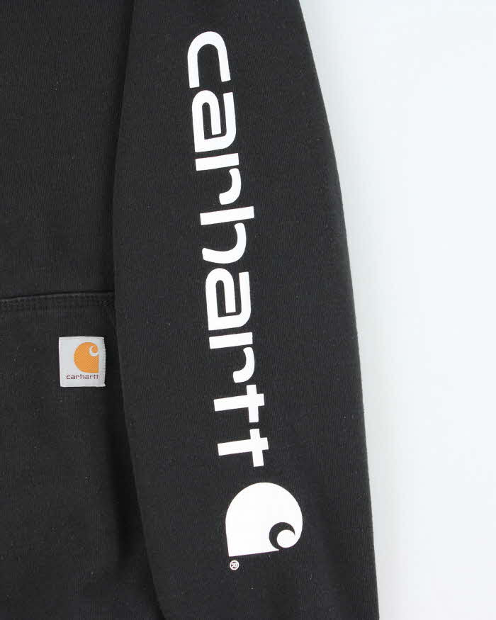 Vintage 2000's Carhartt Sleeve Spell Out Hoodie - S