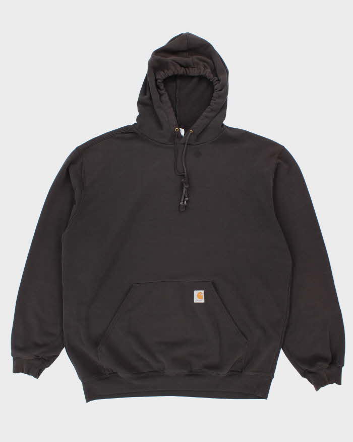Vintage 90's Carhartt Oversized Sleeve Spell Out Hoodie - XL