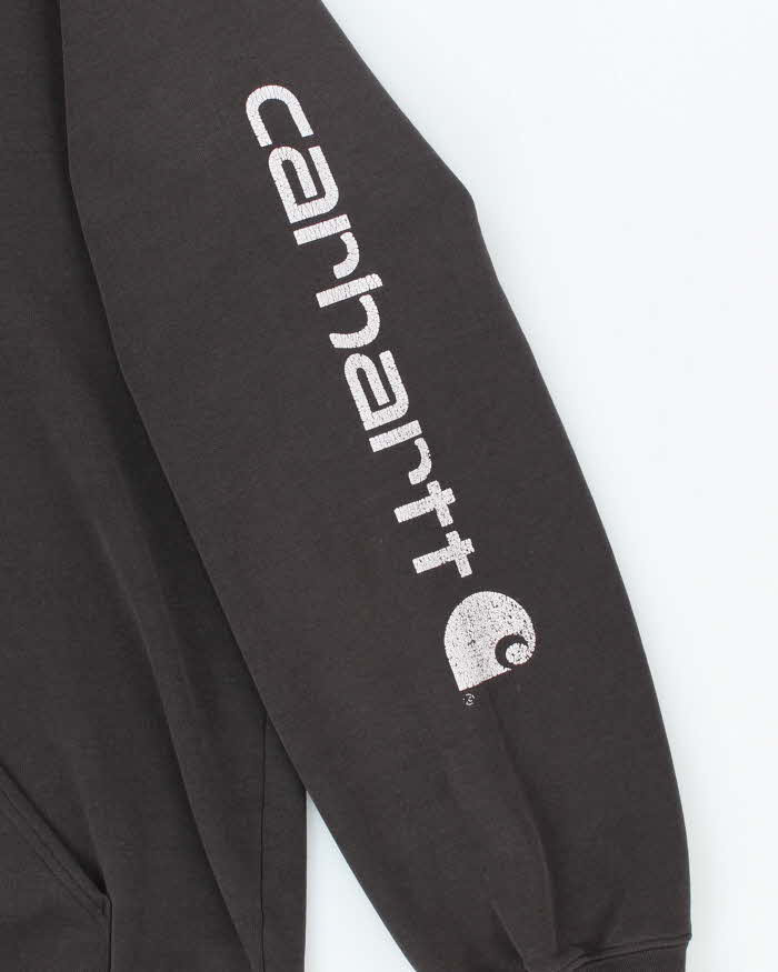 Vintage 90's Carhartt Oversized Sleeve Spell Out Hoodie - XL