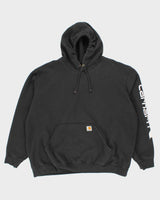 Vintage 2000's Carhartt Sleeve Spell Out Hoodie - XXL