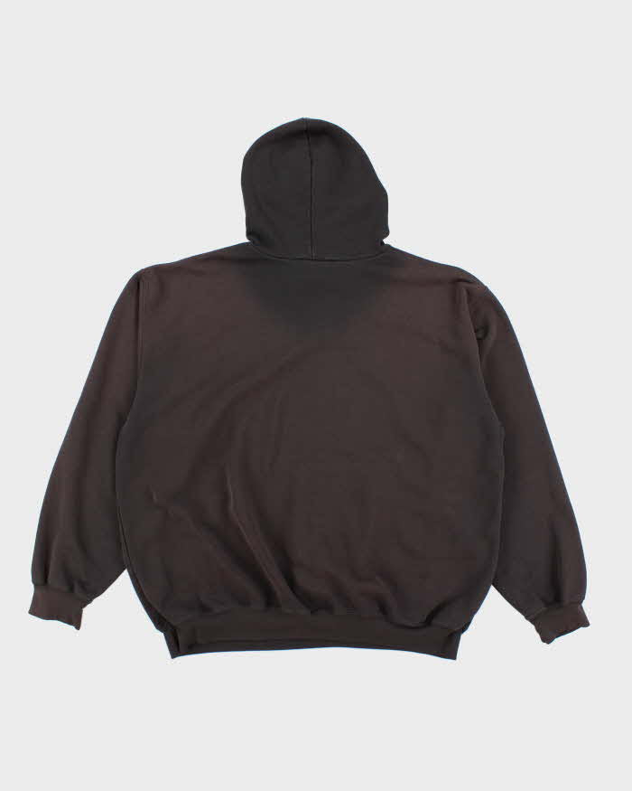 Vintage 90's Carhartt Distressed Embroidered Hoodie - XL