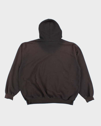 Vintage 90's Carhartt Distressed Embroidered Hoodie - XL