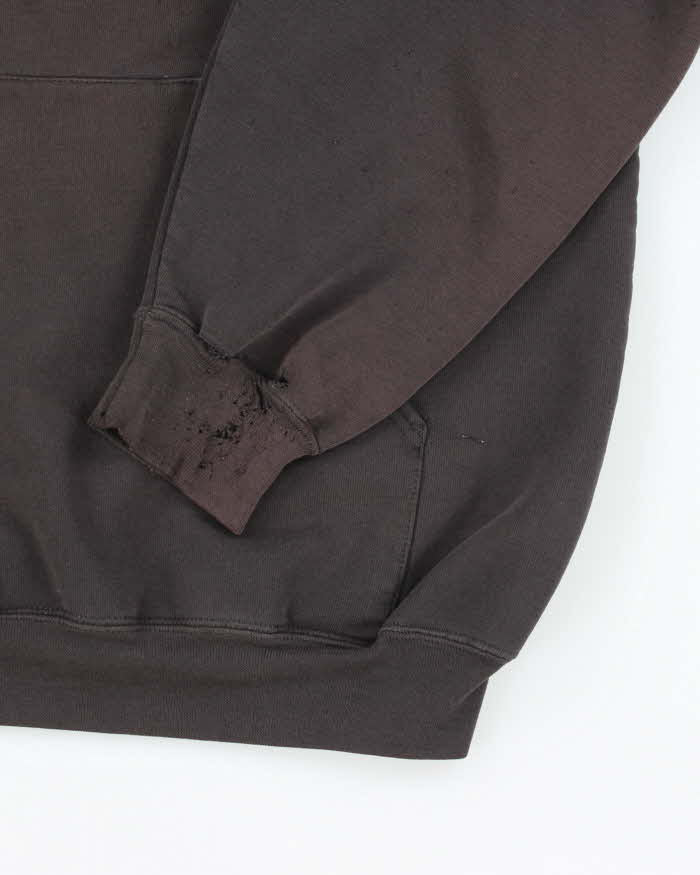 Vintage 90's Carhartt Distressed Embroidered Hoodie - XL