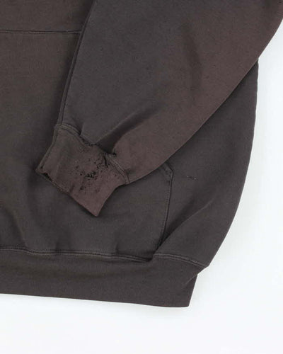 Vintage 90's Carhartt Distressed Embroidered Hoodie - XL