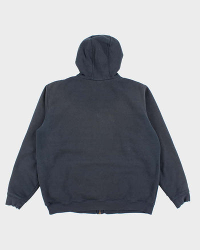 Vintage 2000's Carhartt Heavyweight Navy Zip Up Hoodie - L