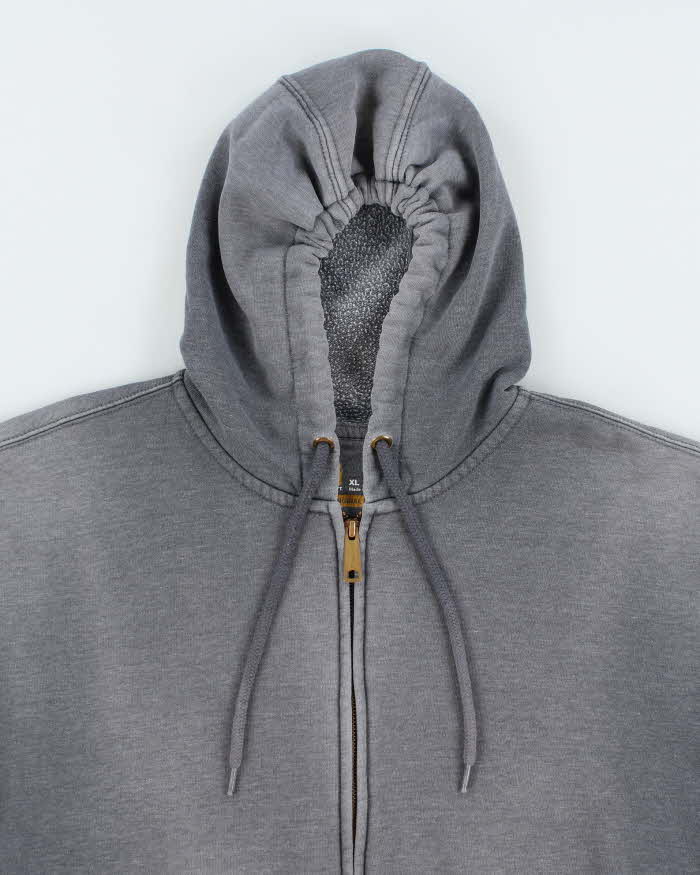 Vintage Carhartt Oversized Faded Zip Up Hoodie - XL