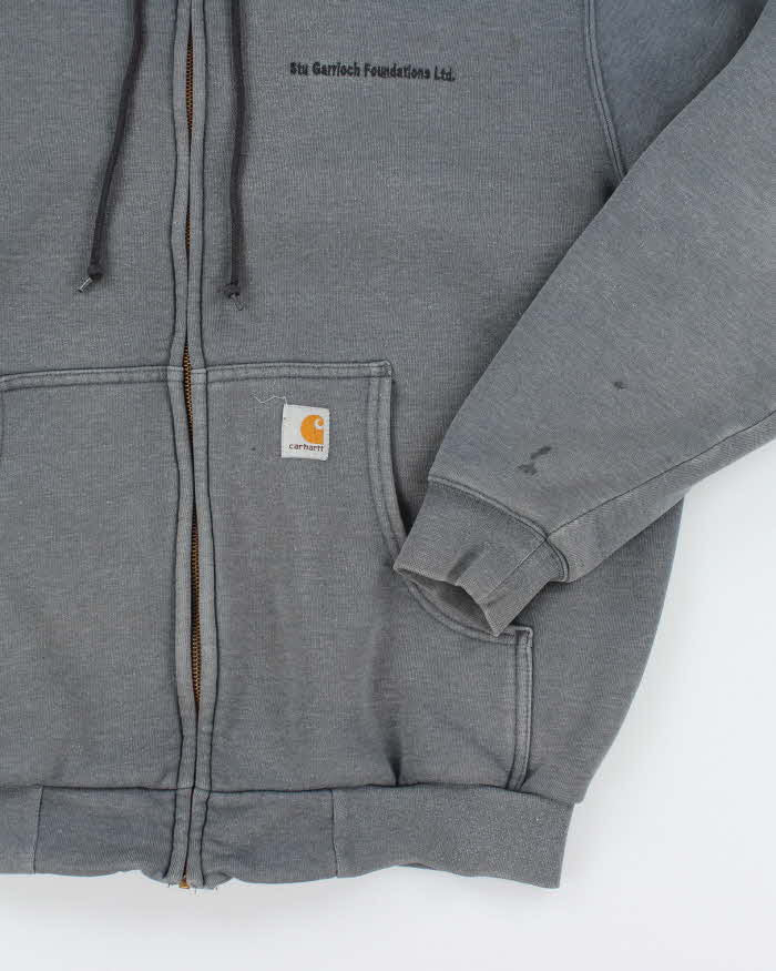 Vintage 2000's Carhartt Heavyweight Lined Zip Up Hoodie - L
