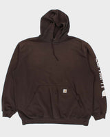 Vintage 2000's Carhartt Sleeve Print Oversized Heavyweight Hoodie - XXXL