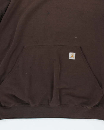 Vintage 2000's Carhartt Sleeve Print Oversized Heavyweight Hoodie - XXXL