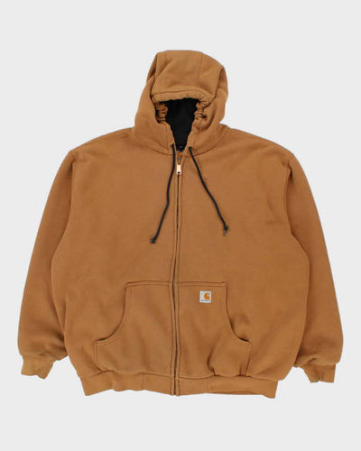 Vintage 90's Carhartt Heavyweight Lined Zip Up Hoodie - XXL