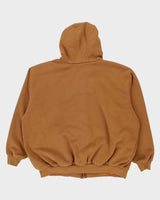 Vintage 90's Carhartt Heavyweight Lined Zip Up Hoodie - XXL