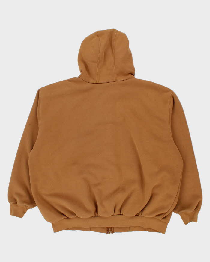 Vintage 90's Carhartt Heavyweight Lined Zip Up Hoodie - XXL