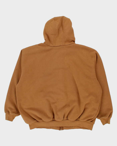 Vintage 90's Carhartt Heavyweight Lined Zip Up Hoodie - XXL