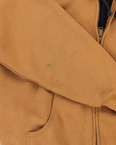 Vintage 90's Carhartt Heavyweight Lined Zip Up Hoodie - XXL