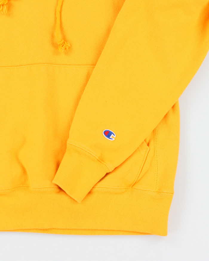 Vintage 2000's Champion Reverse Weave Yellow Hoodie - S