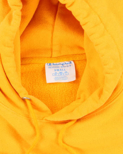 Vintage 2000's Champion Reverse Weave Yellow Hoodie - S