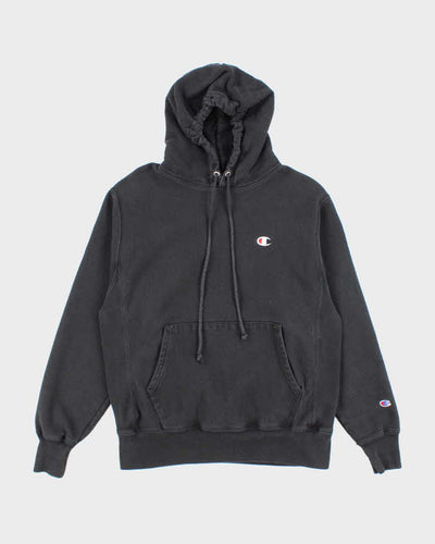 Vintage 2000's Champion Reverse Weave Black Hoodie - M