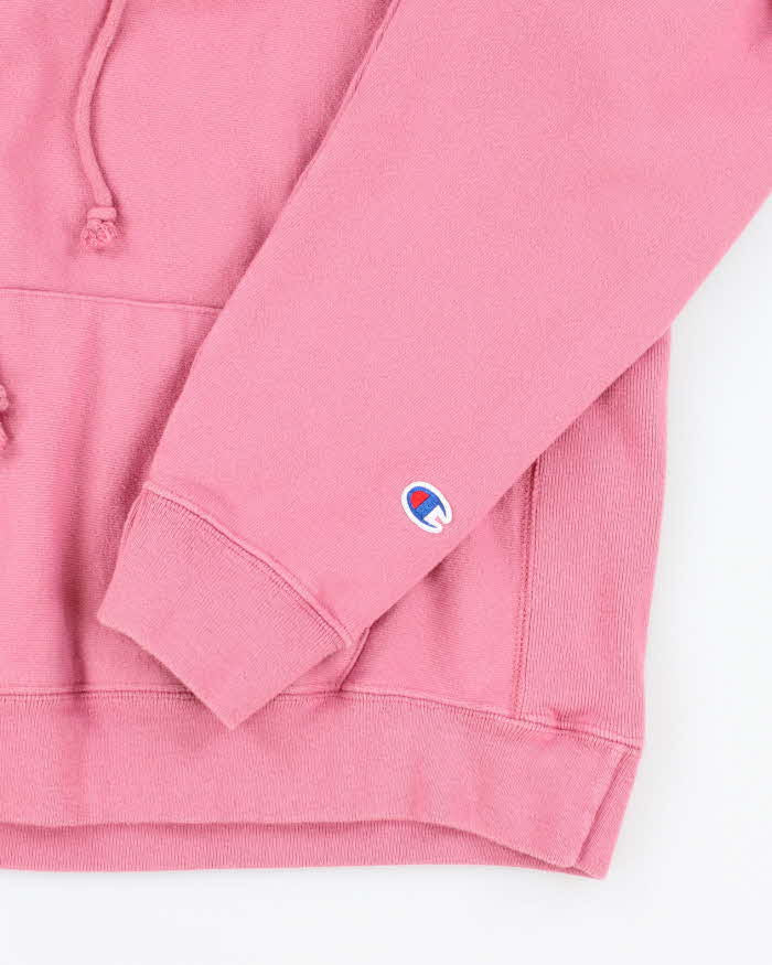 Vintage 2000's Champion Reverse Weave Pink Hoodie - XL