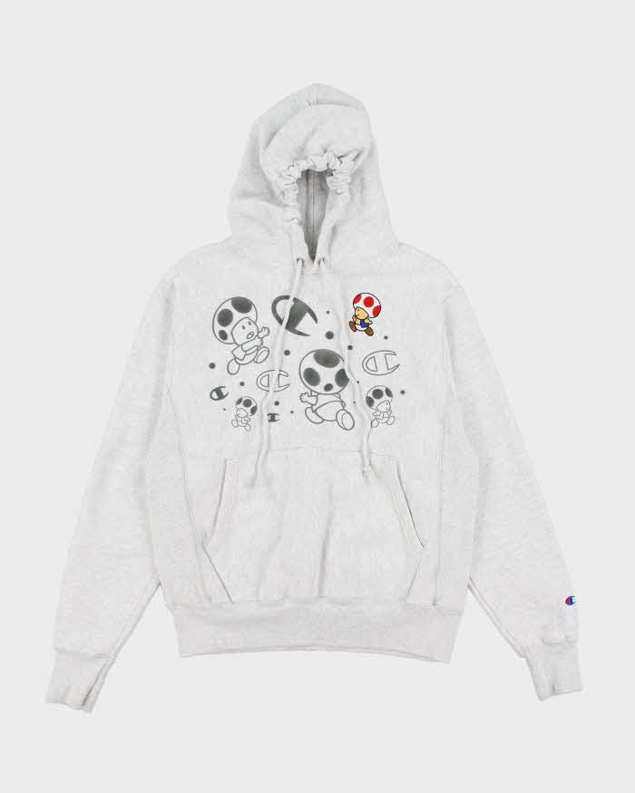 Vintage Champion Reverse Weave Toad Embroidered Hoodie - S