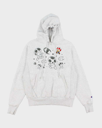 Vintage Champion Reverse Weave Toad Embroidered Hoodie - S