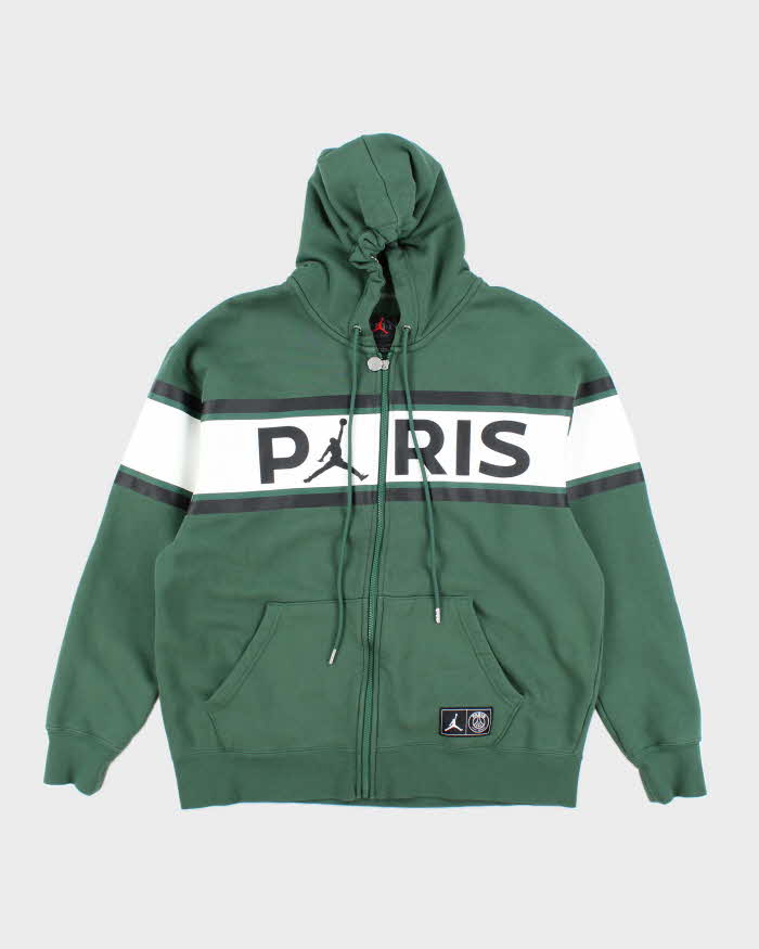 Jordan x Paris Saint-Germain F.C. Spell Out Zip Up Hoodie - XL