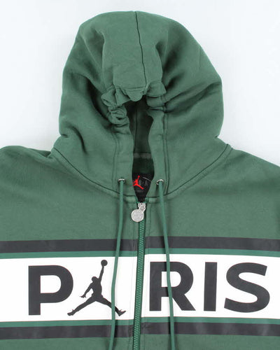 Jordan x Paris Saint-Germain F.C. Spell Out Zip Up Hoodie - XL