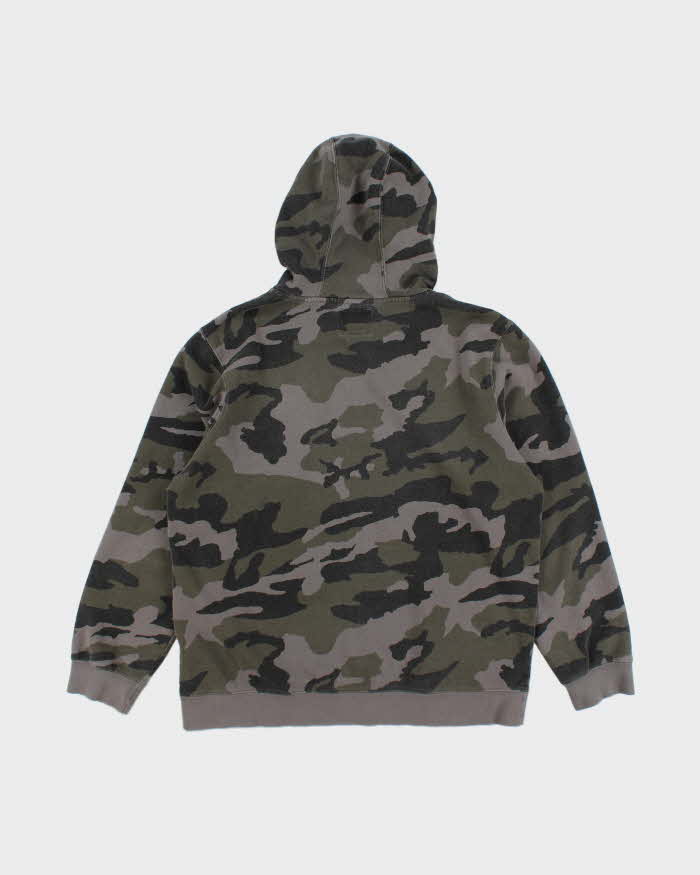 Vintage Y2K Fox Racing Camouflage Hoodie - L