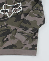 Vintage Y2K Fox Racing Camouflage Hoodie - L