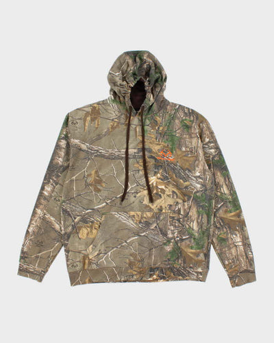 Vintage Y2K Real Tree Camouflage Hoodie - XL