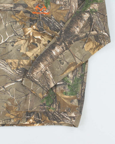 Vintage Y2K Real Tree Camouflage Hoodie - XL