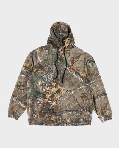 Vintage Y2K Real Tree Camouflage Oversized Hoodie - XL