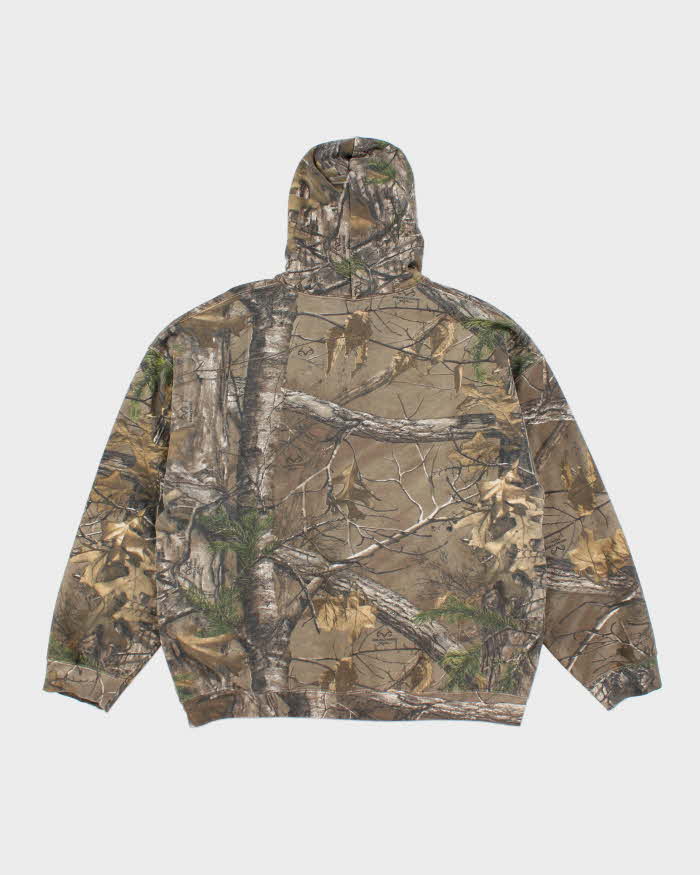 Vintage Y2K Real Tree Camouflage Oversized Hoodie - XL