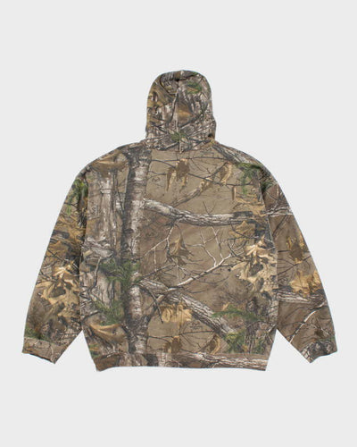 Vintage Y2K Real Tree Camouflage Oversized Hoodie - XL
