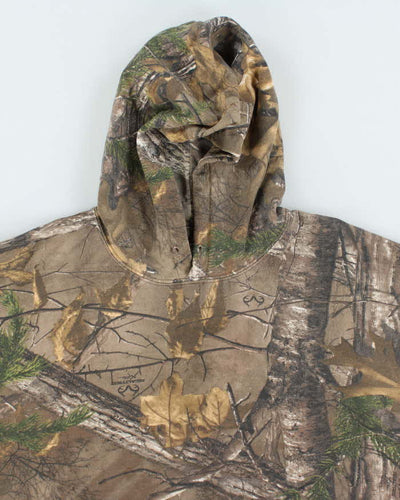 Vintage Y2K Real Tree Camouflage Oversized Hoodie - XL