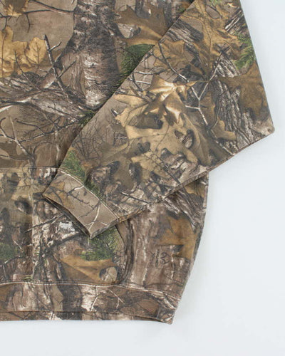 Vintage Y2K Real Tree Camouflage Oversized Hoodie - XL